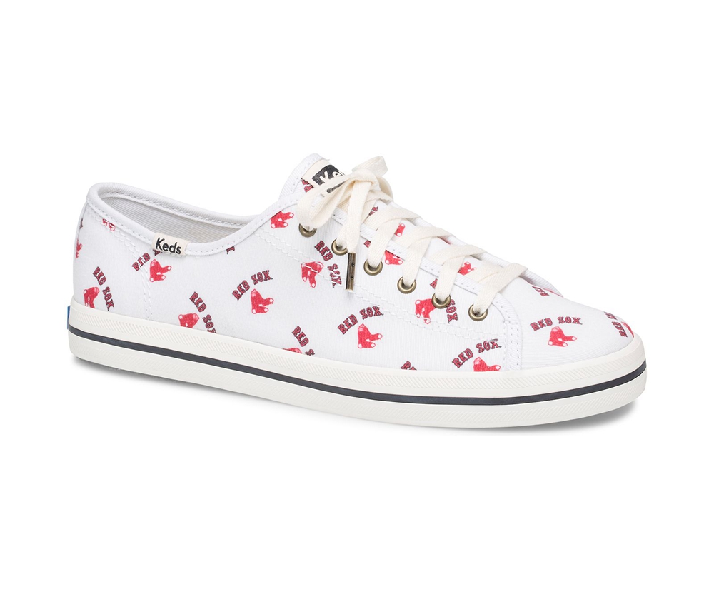 Zapatillas Keds Mujer Blancas/Rojas - Kickstart Mlb® - 329-ENJSPU